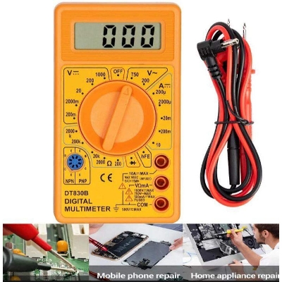 Picture of Digital Multimeter AVO Meter Measured volt Amp Resistor - Orange
