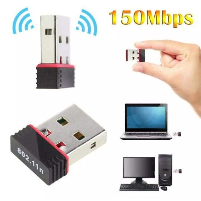 Picture of 150M Mini USB wifi Dongle Reciver wireless 802.11 n/g/b Network card Adapter - Black