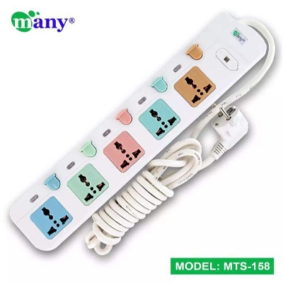 Picture of 5 port Multiplug - white - White