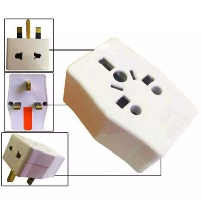 Picture of 3 pin Travel Multi socket - White