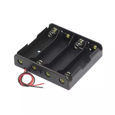 Picture of 4 Cell 18650 Battery Holder - Power Bank Circuit - Black