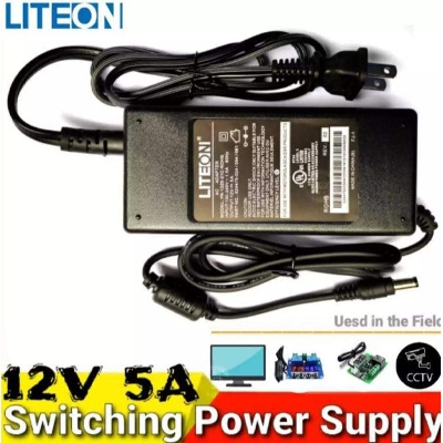 Picture of 12V 5A Power Supply Adapter Liteon For lighting transfor conveter charger For LED strip light LED TV ccTV camera w1209