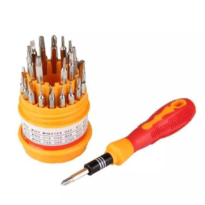 Picture of 31 In 1 screw Driver set - yellow and Red - Yellow