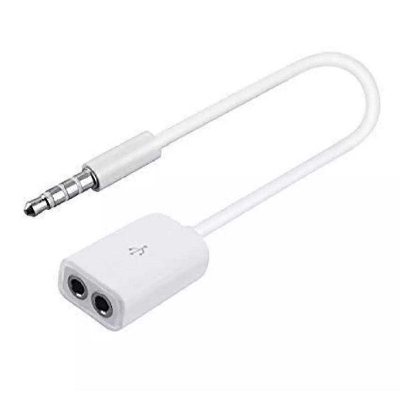 Picture of Couple Audio cable Dual port - white - White