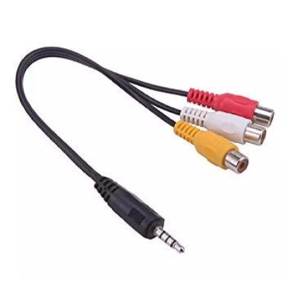 Picture of 1:3 AV cable For connecting Android TV Box To CRT TV - Black