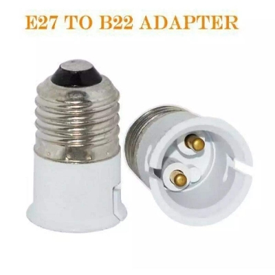 Picture of 1 pcs Bulb socket (E27 To B22) converter adaptor - White