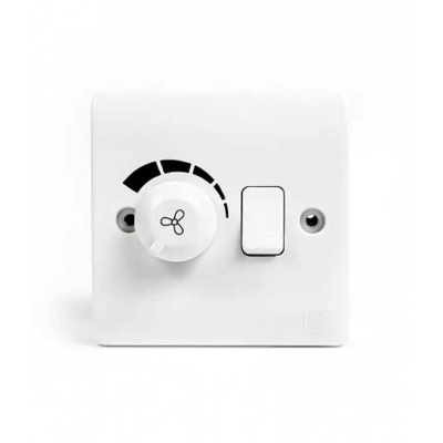 Picture of Fan Regulator Dimmer Econony with Switch white - White
