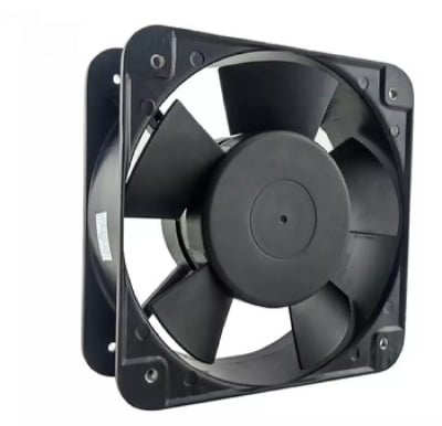 Picture of 3 inch Ac cooling fan Ac 220V 22w ventilator Fan Low Noise Axial use for Exhaust w1209 circulation ventiation Fan mini Incubator system - Black