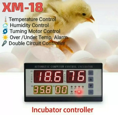 Picture of XM-18 Egg Incubator Controller Multifunction Controller Temperature Humidity Thermostat Automatic Egg Hatcher Control System - Black