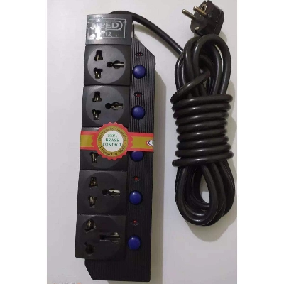 Picture of Need 512 Multiplug Extension 5 Socket - Black - Black