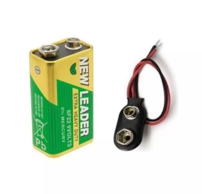 Picture of 9V Battery Connector - Black