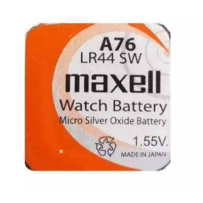 Picture of Maxell LR44 SW (A76) Alkaline Battery - 1 Box (10 Pcs) - Silver