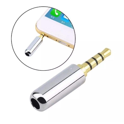 Picture of 1 Pcs 3.5mm 4 Pole DIGITAL Steel Jack-Black - Black