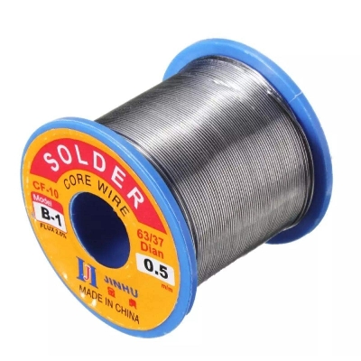 Picture of 63/37 0,5mm Tin Lead Rosin Core Solder Flux Soldering Welding Iron Wire Reel New - Silver