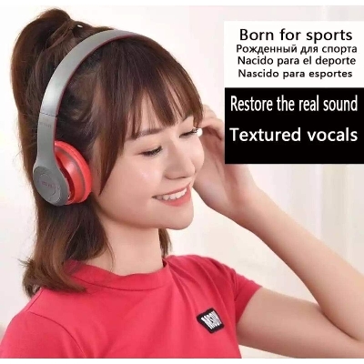 Picture of P47 - Wireless Bluetooth Headphone - Red