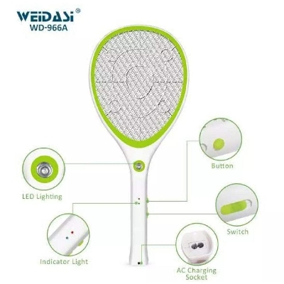 Picture of Mosquito Killing Bat With Charging Cable - White