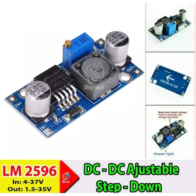 Picture of DIY LM2596 Step Down Buck Converter 3A 30W Replace XL6009 XL4005 - Green
