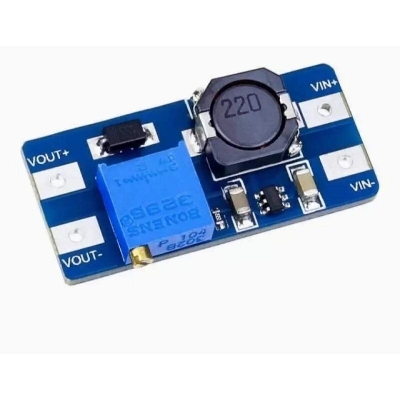 Picture of 1pcs MT3608 2A DC-DC Adjustable Step Up Power Module Booster Power Module - Green
