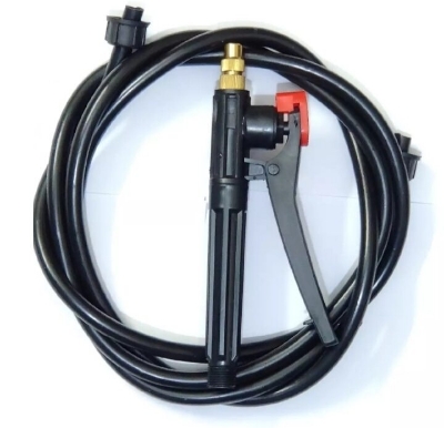 Picture of Car Wash Water Spray High Pressure Squirt Gun With 4 Feet Pipe - Black