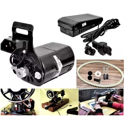 Picture of Electric Sewing Machine Motor Set-Big - Black