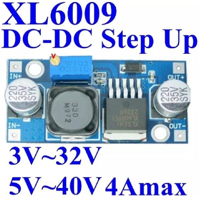 Picture of XL6009 DC-DC Boost Converter Step-Up Power Module Output 5V-35V - Green