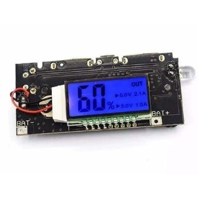 Picture of Dual USB 5V 1A 2.1A Mobile Power Bank 18650 Battery Charger PCB Module Board - Green