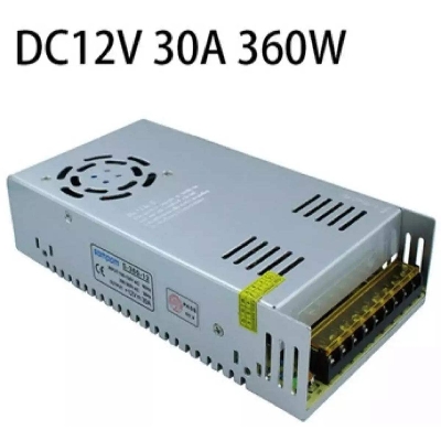 Picture of Power Supply 12 Volt 30Amp 360 watt Metal case AC DC Regulated Switching Adapter for cctv / led lights & more