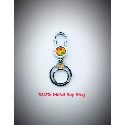 Picture of Stylish Metal Key Ring for Bikers - Car - Bike - Home - Office Key Ring - Nice key Ring - key Ring - Good key Ring - Stainless Steel Key Ring - Silver