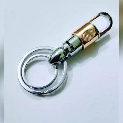 Picture of Premium quality metal key chain key ring fashion men's women's car, bike, personal uses key chain - Silver