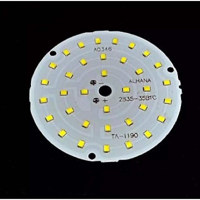 Picture of Rechargeable LED lamp Plate 5V 5W 220V 15W AC DC Backup Lamp Plate - White