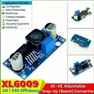 Picture of XL6009 DC-DC Booster module supply module output is adjustable Super LM2577 step-up module - Green