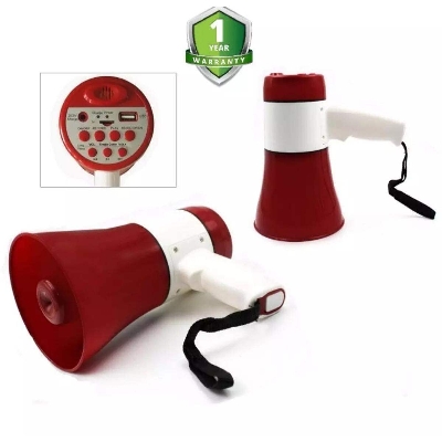 Picture of Hand Mike Handheld Lithium Electric Megaphone HM-130U - Red
