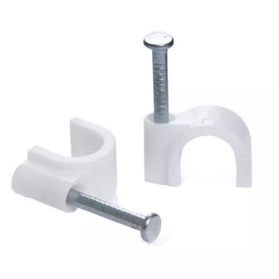 Picture of Electric Cable Clips 10mm 100 PCS - White