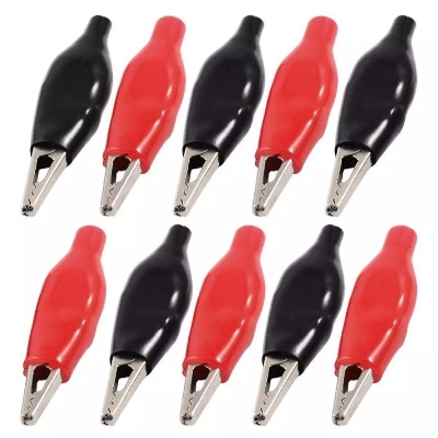Picture of Alligator Clip 45 Mm Red Black 10 Pcs