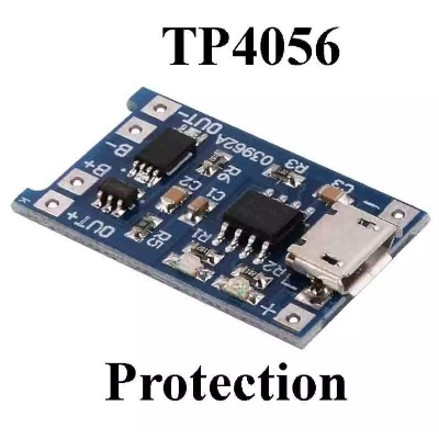 Picture of TP4056 Lithium Battery Charger Module With Protection Dual Functions