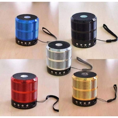 Picture of WS 887 Wireless Bluetooth Speaker TF USB FM AUX Portable Music Mini Speaker - Black