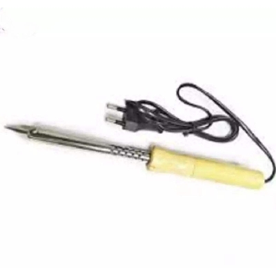 Picture of Soldering Iron Wooden Grip AC 220 Volt - 45 Watt - Silver