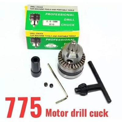 Picture of D775 Drill Chuck, Mini Hand Drill Press, DIY Kit (0.6 - 6.0 mm bit supported) (WITHOUT TABLE MOUNT) - Black