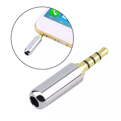 Picture of TE 4 Pole 3.5mm Male Repair Headphone Jack Plug Metal Alloy Audio Soldering - Black