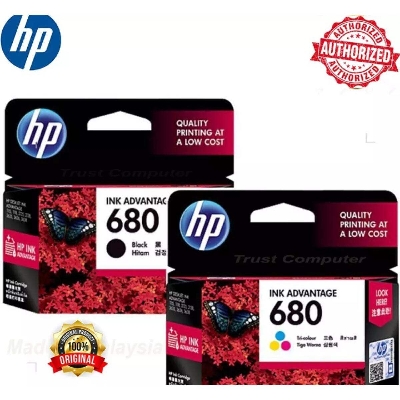 Picture of HP 680 Ink Advantage Cartridge - full set ( Black & Colour ), HP 680, Printer 2135, 2675, 3635, 4675 - Black