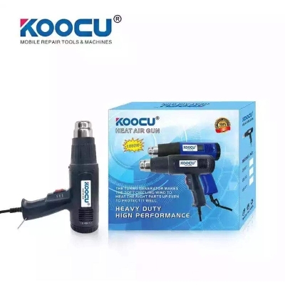 Picture of Koocu Elite KU-8610 Hot Air Blower with Dual Temperature Adjusted for Mobile Phone Backpart Protector Attach Remove - Black