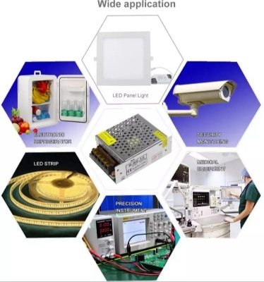 Picture of Power Supply 12 Volt 5Amp Metal case AC DC Regulated Switching Adapter for cctv / led lights & more