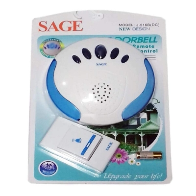 Picture of SAGE Door Calling Bell Wireless Door Calling Bell Electronic Door Bell Remote Control Calling Bell - White