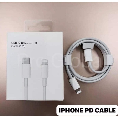 Picture of apple usb charging cable for iphone 6, iphone 7, iphone 8, - White