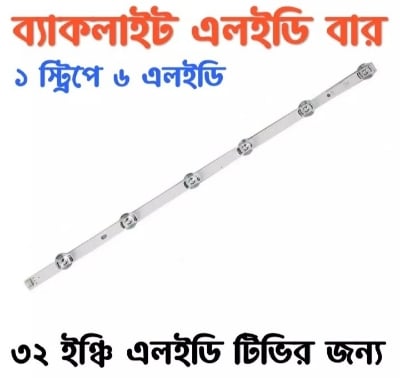 Picture of LED Backlight Array Bars For 32" inch LED TV Backlight Strip Matrix Kit Lamp Lens using T.V56 DS-V59 - White