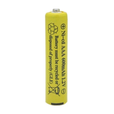 Picture of AAA 1.2V 600mAh Ni-CD Rechargeable Triple A Battery For Electric Toy Remote Control Car RC TV Remote Cordless Batteries - Yellow