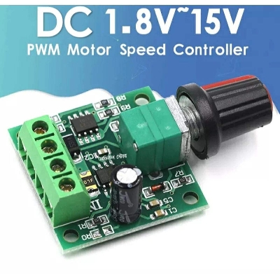 Picture of PWM 2A 30W 1.8V ~15V DC Motor Speed Controller Module Speed Control Switch LED Dimmer for DC Load - Green