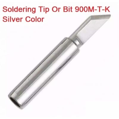 Picture of SILVER Color 900M-T-K Soldering Tip Bit Leads Free Soldering Iron Bits Replacement Pencil Soldering Solder Iron Tip For Soldering Iron & Station Tools Tip - Silver