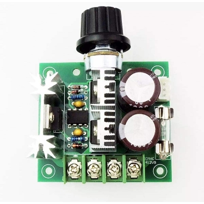 Picture of 12V-40V 10A PWM DC Motor Speed Controller CVT Speed Switch Module - Green