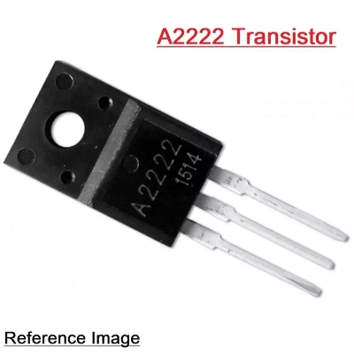 Picture of A2222 2SA2222 2222 PNP Transistor 50V 10A 2W Bipolar Power Transistor TO-220 Silicon Transistor 3 Pin Leads - Black